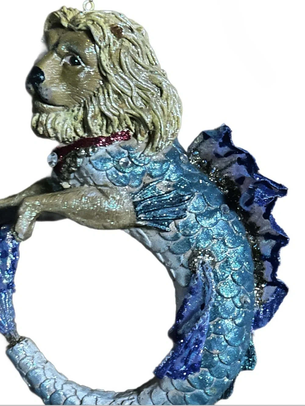 December Diamonds ~ “Leo The Lion Fish” ~ Multi-Colors ~ Glass Ornament New